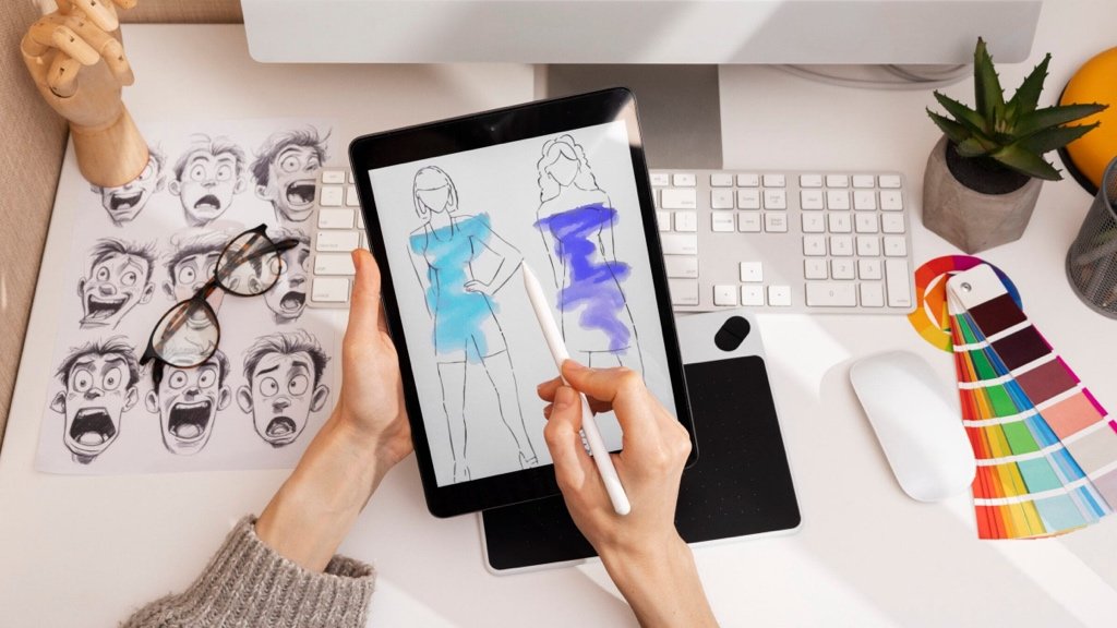 Turbocharging your style brand with the magic of AI technology Stylish innovator deploying AI tools to craft a fashion line